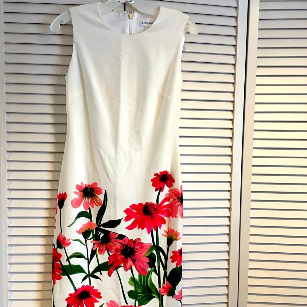 🌸🌷Calvin Klein Sheath Floral Dress💐🌺
